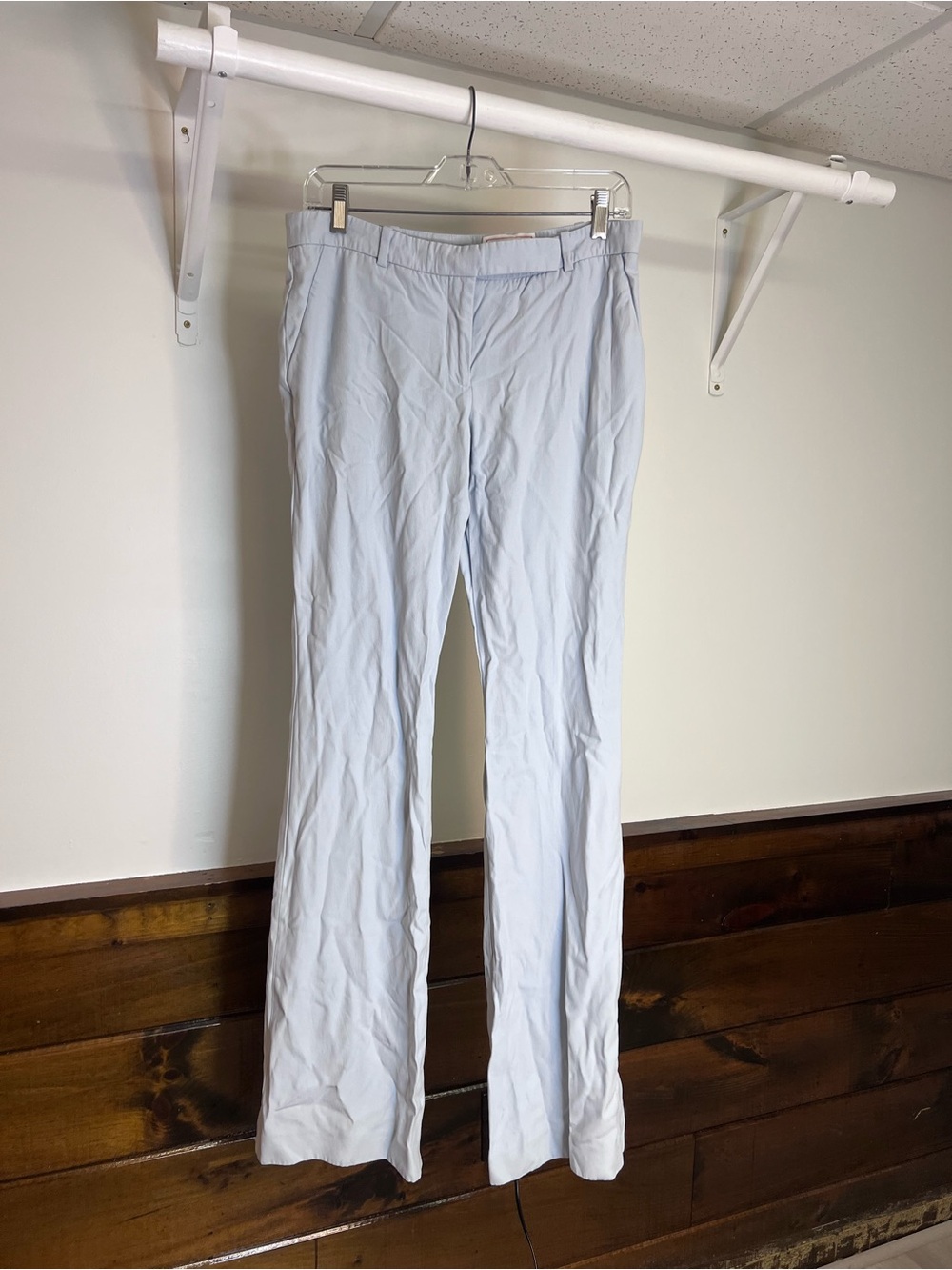 Alexander McQueen Light Blue Dress Pants Classic Straight Fit- 42 EU/US Size 6